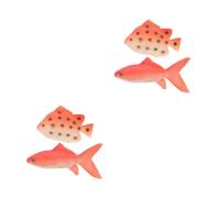 HANABASS 4 Pièces Figurines de Poissons Tropicaux Miniatures Réalistes Modèles Artificiels Jouets Éducatifs pour Décorations pour Aquarium et Événements Marins Lot