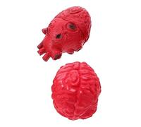 HANABASS 4 Pièces Organes Humains Factice Halloween Décor Effrayant Simulation Cœur et pour Fête Effets Spéciaux
