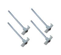 HANABASS 4 Pièces Piquets de Tente Luminescents Acier Inoxydable Ensemble de Accessoires pour Camping Fixation de Tente et Auvent pour Sol Difficile