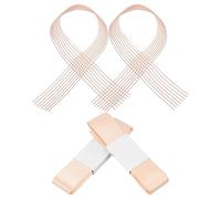 HANABASS 4 Pièces Rubans Élastiques de Ballet Larges et Résistants en Satin Rose Accessoires Stables Pratique D'examen de Danse Classique pour Chaussures de Pointe