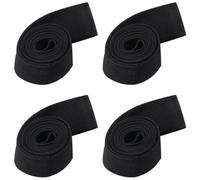HANABASS 4 Pièces Sangle de Transport pour Chaussures de Ski, Noire | Polyester et Nylon, Port Mains Dégagées, Design à L’épaule, pour Skieurs et Snowboarders