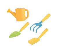 HANABASS 4 pièces Set Jardinage Garçon Fille Outils Miniatures Amusants pour Garçons et Filles Jardin Extérieur Pelle Râteau Arrosoir Ergonomique et Sûr pour Apprentissage Pratique