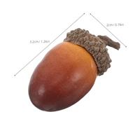 HANABASS 40 Pièces Faux Acorns with Caps Simulation Small Artificial Nuts for DIY Crafting Fall Ornaments Wedding Thanksgiving Christmas Home Table Decor