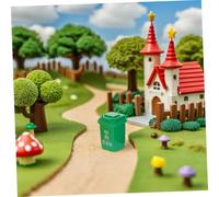 HANABASS 40 Pièces Toy Road Signs Set with Mini Barrels and Traffic Cones Portable Plastic Street Signs for Early Education Interactive Safety and Crosswalk Learning Game for