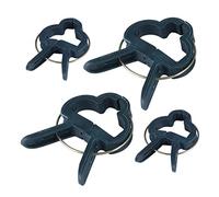 HANABASS 40pièces Pince Plastique pour Plantes Et Fleurs Lot de Pinces à Jardiner Vert Olive Petites Et Grandes pour Supports Arbres