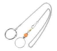 HANABASS 4ensembles Collier pour Perroquet avec Chaîne Accessoire Inoxydable pour Entraînement Et Décoration pour Éduquer Les Oiseaux Toute Sécurité