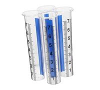 HANABASS 4Pcs Pluviomètre Extérieur Tube De Mesure Pluviomètre Agricole Tube De Pluie Moderne De Remplacement De Verre De Jauge Universel pour