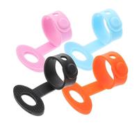 HANABASS 4pièces Porte-médiators pour Guitare Organiseur avec Onglet pour Pouce Et Manchon pour Bout De Doigt Accessoires avec Grips Antidérapants