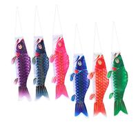 HANABASS 5 Ensembles Drapeaux De Poisson Koi Décoratifs De Style Pour Décoration De Restaurant Jardin 6 Pièces * 5