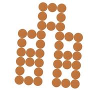 HANABASS 5 Ensembles Liège sous Liège pour Pots De Plantes Protection Bruit pour Intérieur Extérieur 8 Pièces * 5