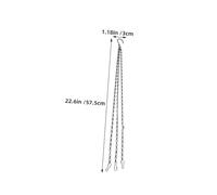 HANABASS 5 pièces Chaîne Métallique Suspendue Résistante pour Paniers Fleurs Mangeoires Oiseaux Lanternes Lot de Chaînes Réglables pour Décoration Jardin et Balcon