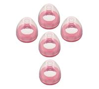 HANABASS 5 Pièces Couvercles pour Biberons Large Bouche Rose Étanches et Réutilisables pour Protection Tétines Accessoires de Remplacement