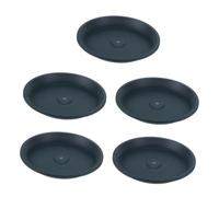 HANABASS 5 Pièces Plant Saucer Tray Thickened Round Water Drip Catchers for Potted Plants Indoor Outdoor Garden Pot Water Plate
