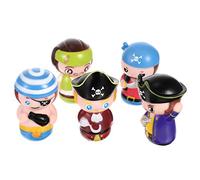 HANABASS 5 Pièces poupée de Doigt de Dessin animé faveurs de fête marionnette Pirate Jouets de Contes Enfant marionnettes à Doigt en Vrac marionnettes à Doigt d'histoire Vinyle