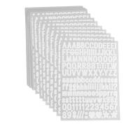 HANABASS 50 Feuilles de Lettres Autocollantes pour Tissu Blanc, Numéros D'uniforme Sportif sans Repassage, Compatibles pour Projets DIY et Vêtements Quotidiens