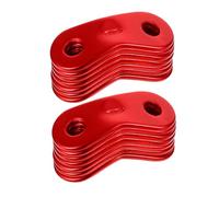 HANABASS 50 Pièces Tendeurs De Corde De Tente Aluminium Boucles pour Cordes De Camping Outils Légers pour Activités De Plein Air