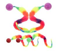 HANABASS 5Pièces Chat Rebondissants avec Motif Arc Parfaits pour Jeu Intérieur Extérieur