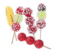 HANABASS 5Pièces Simulation de Barbecue pour Garçon Fille Mini Aliments à Jouer Décoration de Cuisine et Modèles Alimentaires Exquis pour Jeu et Décorations