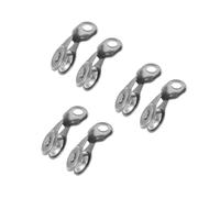 HANABASS 6 Pièces Accessoire pour Cerf Volant Roue Guide Métallique pour Kite Surfing et Sports de Plein Air Prise Facile pour Âges
