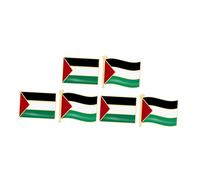 HANABASS 6 pièces Broche Drapeau Palestine Métal Épingle Patriotique Carrée et Flottante pour Homme Badge National Décoratif pour Vêtements et Accessoires