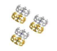 HANABASS 6 Pièces Couronne Anniversaire Prince Éclatante Accessoires Fête Garçon Fille Chapeaux Couronne pour Garçon Fille Décoration Festive Ajustée