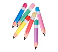 HANABASS 6 Pièces Crayons Gonflables Géants PVC Décoration de Fête Accessoires pour Élèves Salle de Classe Retour à École Multicolores