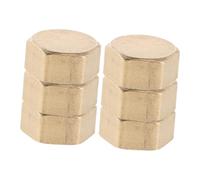 HANABASS 6 pièces Female Thread Pipe End Caps Set Durable Water Hose Caps and Plugs for Garden Hose Outdoor Faucet Plumbing Fittings Easy Installation Without Tools