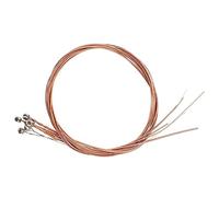 HANABASS 6 pièces Jeu de Cordes de Guitare Alliage de Bronze Phosphoreux Cordes de Remplacement pour Guitare Folk et Basse Installation Facile et Durable
