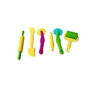 HANABASS 6 pièces Kit Outils DIY pour Pâte à Modeler Moules Plastique avec Extrudeuse Jeu Créatif pour Garçon Fille Maison Extérieur