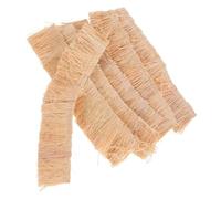 HANABASS 6 pièces Toit Miniature Paille Naturelle Décoration Artificielle pour Jardin de Fées et Dioramas Toit Rustique Paille pour Modèles et Bricolage Créatif