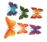 HANABASS 6pièces Décorations De Miniatures Artificiels Figurines Caoutchouc pour Jardins Micro-paysages Fournitures Scolaires Jouets pour Garçon Fille