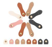 HANABASS 8 Ensembles de Boucles à Pression en Cuir Pu pour Paquet à Main, Fermeture à Languette Résistante à L'usure, Protection des Tissus, Accessoires de Couture pour Paquet à