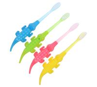 HANABASS 8 pièces Brosse à Dents Garçon Fille à Poils Doux Cartoon Petite Tête pour Nettoyage des Dents pour Garçon Fille Facile à Tenir et Apprendre le Brossage