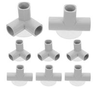 HANABASS 8 Pièces Connecteurs à 3 Voies en Plastique pour Barrière de Sécurité Bébé, Installation Rapide et Facile, Forme en T pour Améliorer la Sécurité des Aires de Jeux Existantes