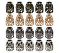 HANABASS 80 Pièces Embouts de Cordon Multifonction en Alliage de Zinc, Extrémités de Corde Pratiques pour Vêtements et Cordes de Parapluie, Facile à Stocker