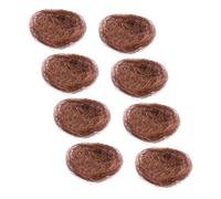 HANABASS 8pièces Nid Oiseau Artificiel Décoration Jardin Paisible pour Pâques Et Fête