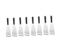 HANABASS 8pièces Spatules Acier Inoxydable Ustensiles De Cuisine Multifonctionnels Pour Steak Et Viande Outils De Cuisson Avec Design Pour Égoutter Pour Grillades Et Restauration