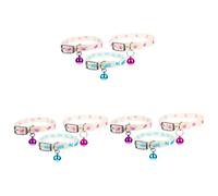 HANABASS 9pièces Collier Fluorescent pour Chiens Et Chats Collier Lumineux avec Cloche Ajustable Et Confortable Accessoire pour Promenade Nocturne Et Événements Spéciaux