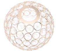 HANABASS Abat-jour à Suspendre en Fer et Cristal Or, Luminaire Décoratif pour Plafonnier, Diffuse une Lumière Douce et Crée une Ambiance Chaleureuse la Chambre Salon