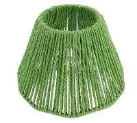 HANABASS Abat-jour Tressé en Corde de Papier Vert E27 E14, Design Simple et Élégant, Lumière Chaude, Résistant la Déformation, pour Lampe de Chevet