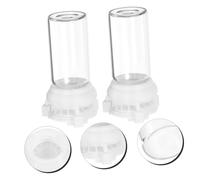 HANABASS Abreuvoirs et Distributeurs d'eau pour Fourmilière Kit Portable 10 ML en Plastique Transparent Accessoires pour Alimentation en Eau Fraîche Votre Nid de Fourmis D'intérieur