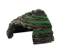 HANABASS Abri De pour Tortues Résine Plateforme De Lézardage pour Aquarium Cachette pour Reptiles Décoration Réaliste Installation Facile