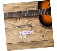 HANABASS Acoustic Guitar Soundhole Pickup Kit High Sensitivity Magnetic Pickup With Tone Knobs Easy Slot Installation For Live Performance And Studio Recording