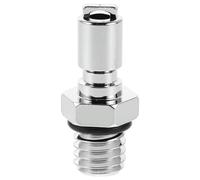 HANABASS Adaptateur de Plongée en Cuivre Argenté 3/8-16 Filetage Connecteur Rapide Compatible pour Exploration sous-Marine et Équipement de Plongée Sécurisé