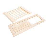 HANABASS Aération Coulissante pour Sauna Bois De Cèdre Système De Ventilation pour Fenêtre à Volet