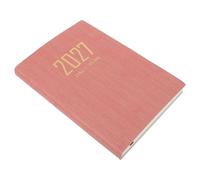 HANABASS Agenda Planificateur 2027 A5 en Similicuir Rose Calendrier Annuel Complet avec Repères Mensuels Clairs pour Bureau et Étude Quotidienne
