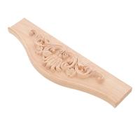 HANABASS Applique Murale pour Placard en Bois Sculpté 29x8 Cm en Bois Massif Style Européen Solide Design Polyvalent Décoration Intérieure pour Espace de Vie