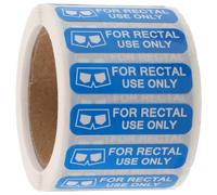 HANABASS Autocollants Amusants à Usage Rectal Uniquement, 500 Étiquettes par Rouleau, Autocollants Adhésifs Fantaisie pour Adultes, Blagues Humoristiques pour Fêtes et Farces