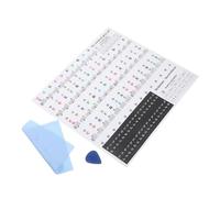 HANABASS Autocollants Clavier Piano Touches Transparents pour Débutants Notes Colorées Amovibles Guide Musical Facile à Appliquer et Retirer