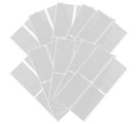 HANABASS Autocollants Étiquettes en Papier Calque Blanc, Grosse Surface D'écriture, Résistant Décollage, 10 Feuilles, 4 Pièces par Feuille, pour Organiser et Suivre Objets
